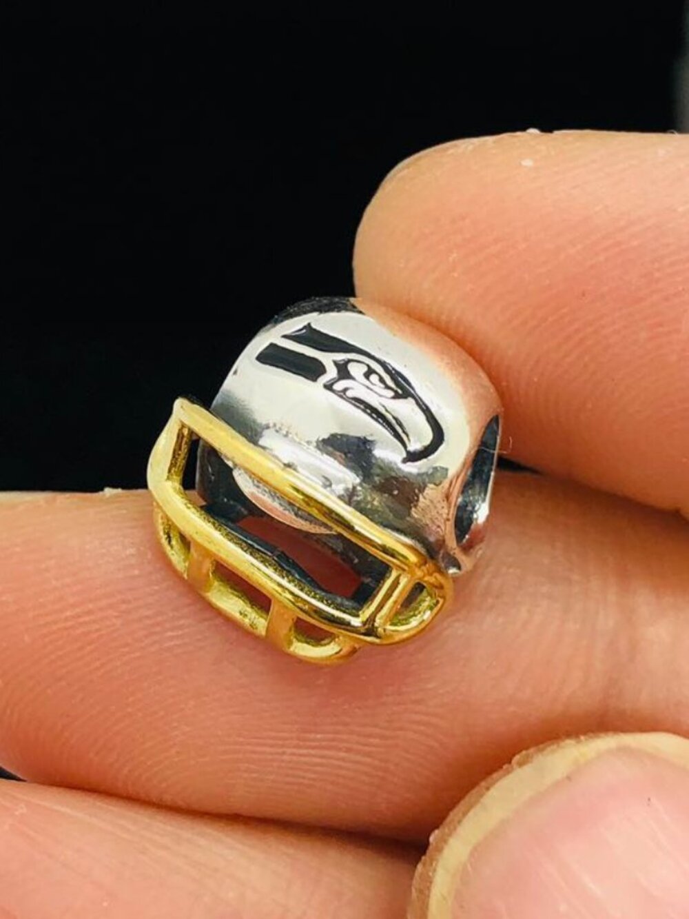 ✨🔥Pandora Seattle Seahawks Charm Football Helmet Charm